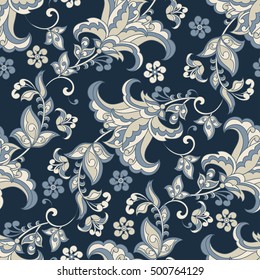 Floral Seamless background. Vector illustration.