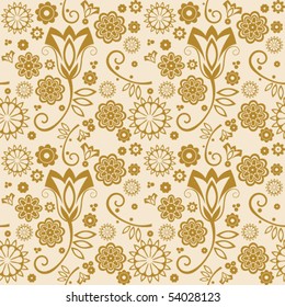 floral seamless background, vector image