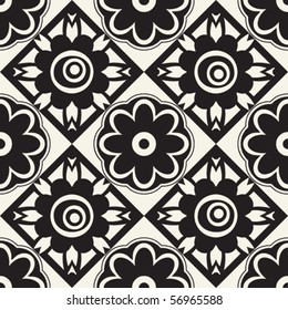 floral seamless background, vector image