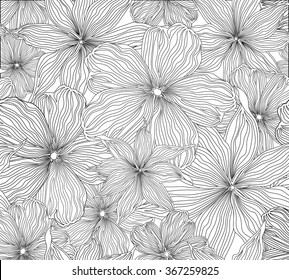 Floral seamless background. Vector pattern with beautiful peony flower. Gentle flourish background. Seamless patterns can be used in textile design, postcards, calendars, websites, wallpapers