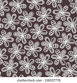 Floral seamless background for your design 