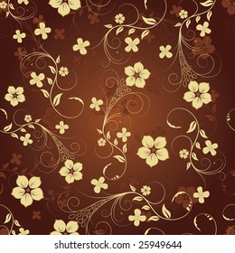 Floral seamless background for your design use.