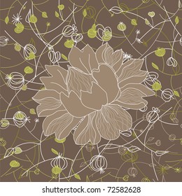 floral seamless background for your design
