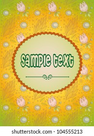 floral seamless background for your text