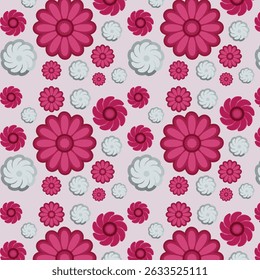 Floral seamless beautiful minimalist pattern design