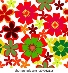 floral seamless bright pattern