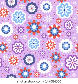 Floral seamless children's, 