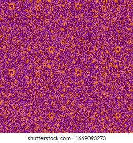 floral seamless colored vector pattern background 