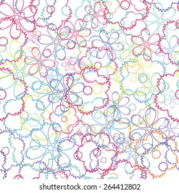 Floral seamless colorful background - pattern for continuous replicate