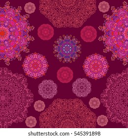 Floral seamless with colorful pattern. Can be used as wallpaper, background, cover,texture.