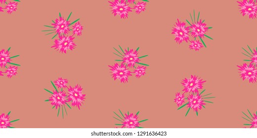 Floral seamless colorful pattern. Sweet  background for textile, cotton fabric, covers, wallpapers, print, gift wrap and scrapbooking