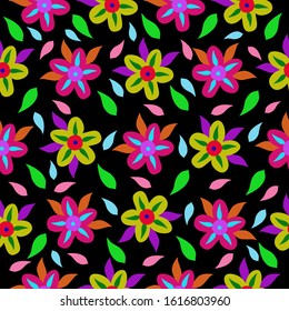 Floral seamless decorative pattern for paper, fabric, interior descor, prints and other users.