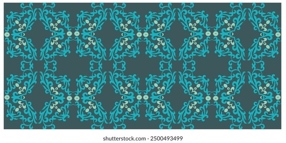 Floral seamless elegant background design pattern for kitenge, textiles, tiles, wallpaper, and more