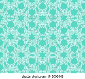 floral seamless geometric pattern background. Luxury texture for wallpaper, invitation. Vector illustration.