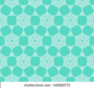 floral seamless geometric pattern background. Luxury texture for wallpaper, invitation. Vector illustration.