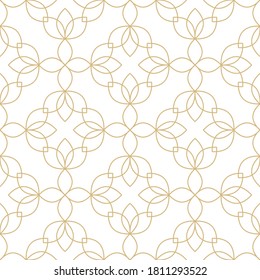 Se puede utilizar un patrón geométrico sin fisuras florales para papel tapiz, fondo del sitio web, impresión textil. Fondo vectorial sin fin. Tema de las flores.