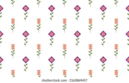 estilo minimalista de patrón floral sin soldadura