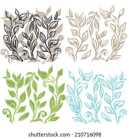 floral seamless hand drawn background
