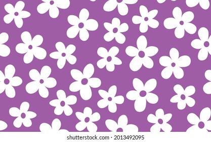 Floral seamless with hand drawn color flowers. Cute summer background. Modern floral compositions. Fashion vector stock illustration for wallpaper, posters, card, fabric, textile.