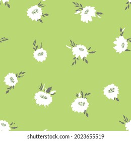 Floral seamless with hand drawn color roses. Cute summer background with flowers and leaves. Modern floral compositions. Fashion vector stock illustration for wallpaper, posters, card, fabric, textile