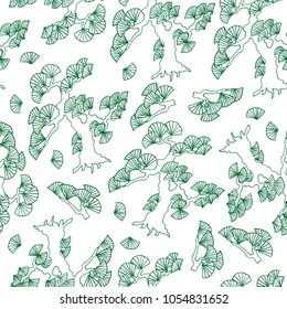 Floral seamless hand-drawn background