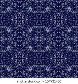 Floral seamless lace pattern