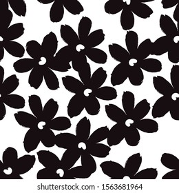 Floral seamless minimalistic pattern for your design.