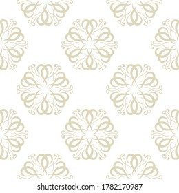 Patrón verde oliva sin soldadura floral. Sobre fondo blanco. Ilustración del vector