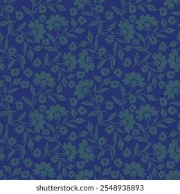 Floral seamless original pattern in vintage paisley style. Traditional floral pattern for fabric, wallpapers and backgrounds. Ornamental garden Flowers and leaves.