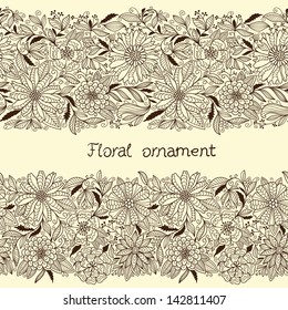 Floral seamless ornament