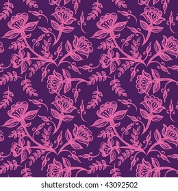 Floral seamless ornament