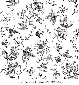 Floral seamless ornament