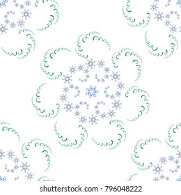 Floral seamless ornament. Multicolored pattern on whit background