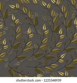 Floral seamless ornament vector pattern. The background texture 03