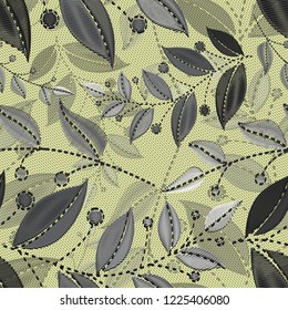 Floral seamless ornament vector pattern. The background texture 11