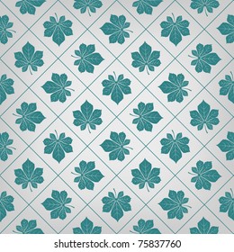 Floral seamless ornamental background. Vector illustration.