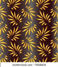 Floral seamless ornamental background. Vector illustration.