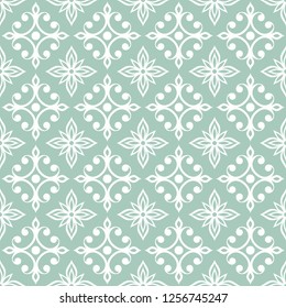 ilustración vectorial de patrón ornamental sin costura floral