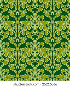Floral seamless ornate background. (See more this theme in my portfolio).