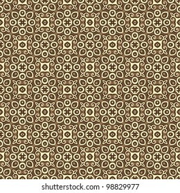 Floral seamless ornate pattern background vector illustration