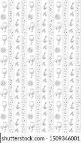 Floral seamless pattern -09. Plant texture for fabric, wrapping, wallpaper and paper. Decorative print.