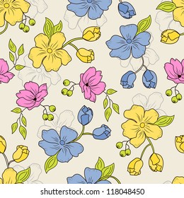 floral seamless pattern