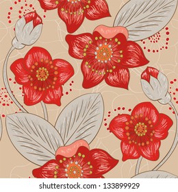 floral seamless pattern