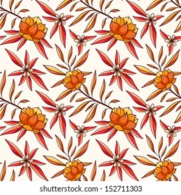Floral seamless pattern.