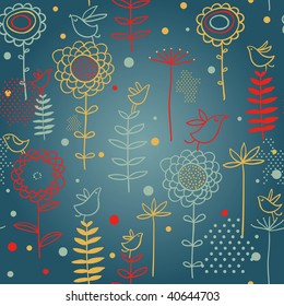 Floral seamless pattern
