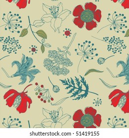 floral seamless pattern