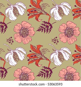 floral seamless pattern