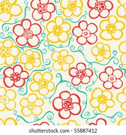 Floral seamless pattern.