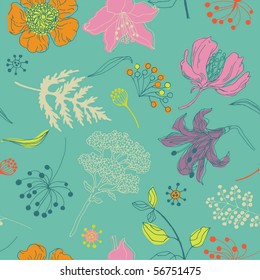 floral seamless pattern