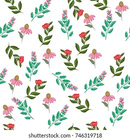  Floral seamless pattern